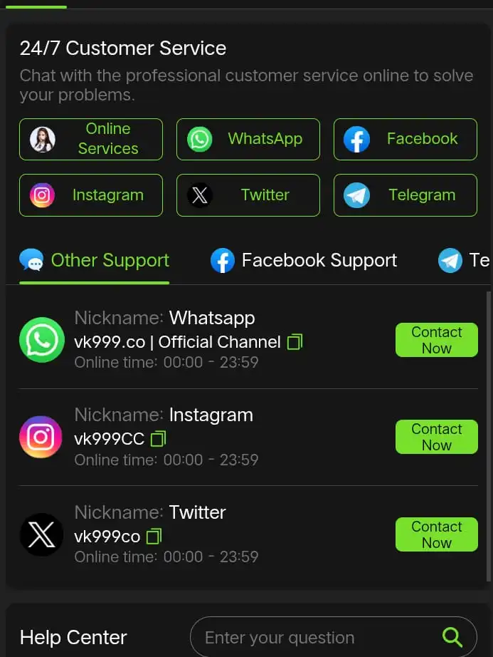 vk999 login
