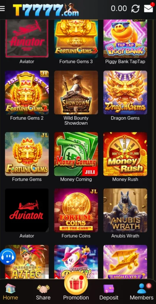 t7777 game
